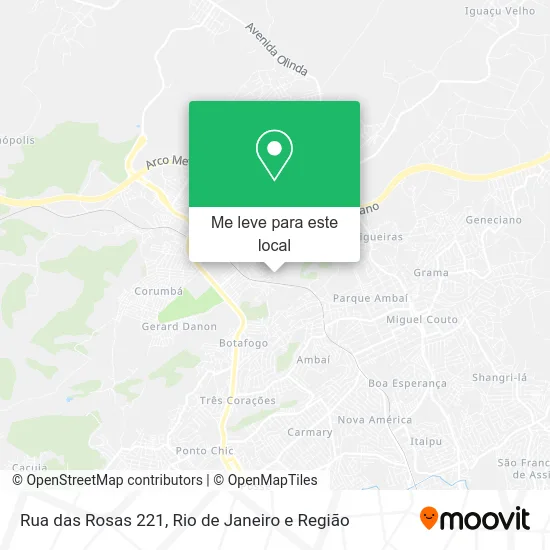 Rua das Rosas 221 mapa