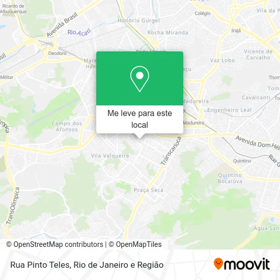 Rua Pinto Teles mapa