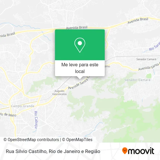 Rua Silvio Castilho mapa