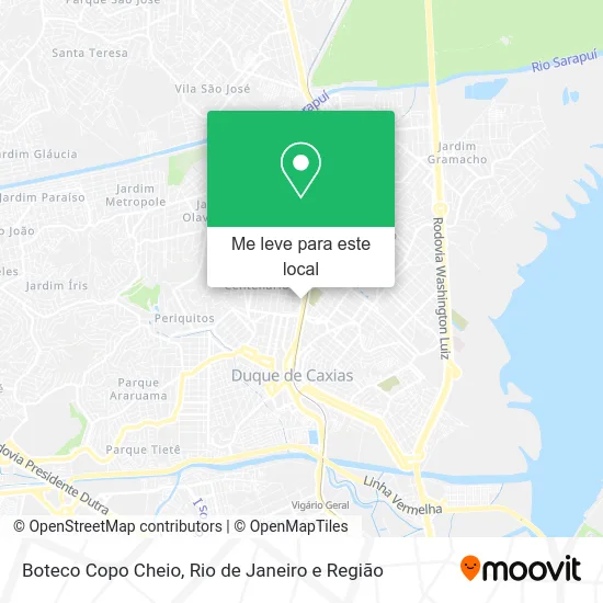 Boteco Copo Cheio mapa