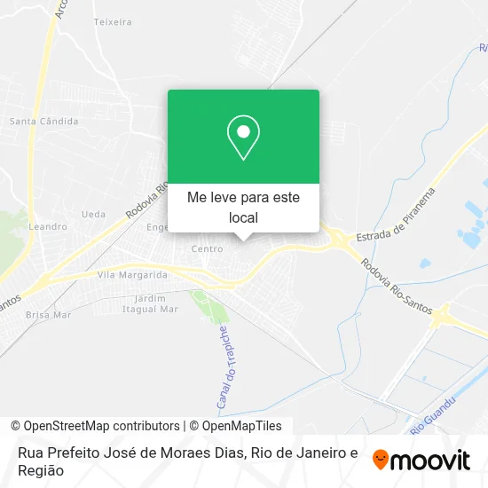Rua Prefeito José de Moraes Dias mapa