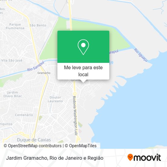 Jardim Gramacho mapa