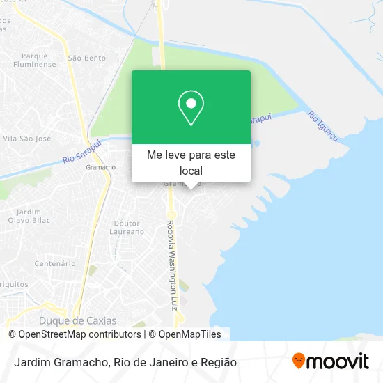 Jardim Gramacho mapa