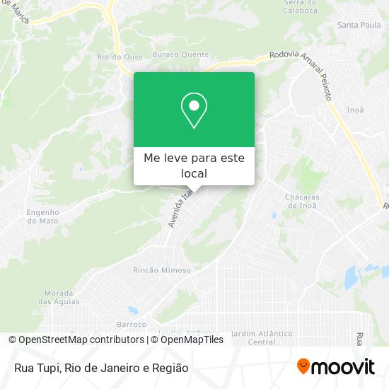 Rua Tupi mapa
