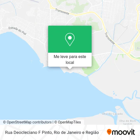 Rua Deocleciano F Pinto mapa