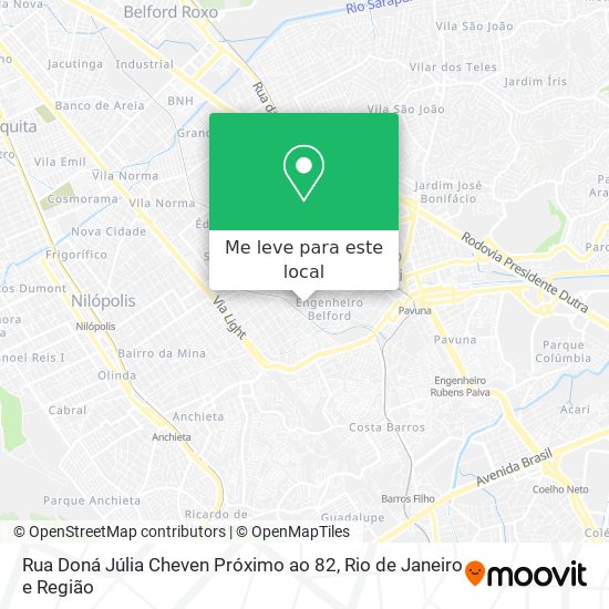 Rua Doná Júlia Cheven Próximo ao 82 mapa