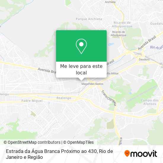 Estrada da Água Branca Próximo ao 430 mapa