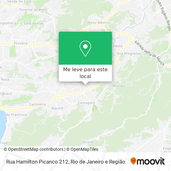 Rua Hamilton Picanco 212 mapa