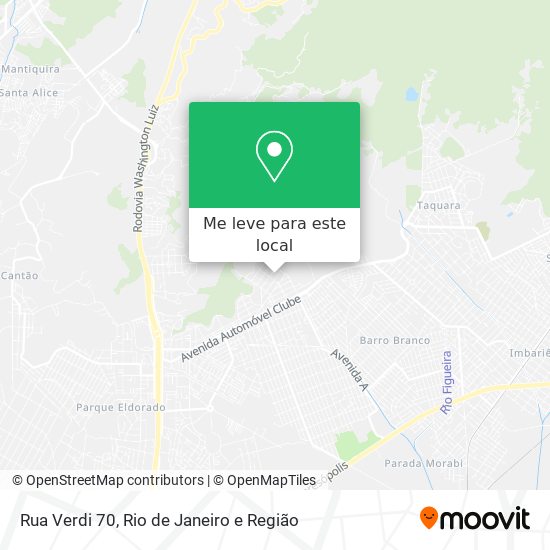 Rua Verdi 70 mapa