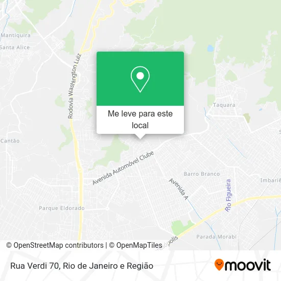 Rua Verdi 70 mapa