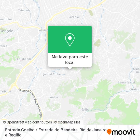 Estrada Coelho / Estrada do Bandeira mapa