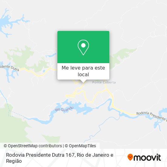 Rodovia Presidente Dutra 167 mapa