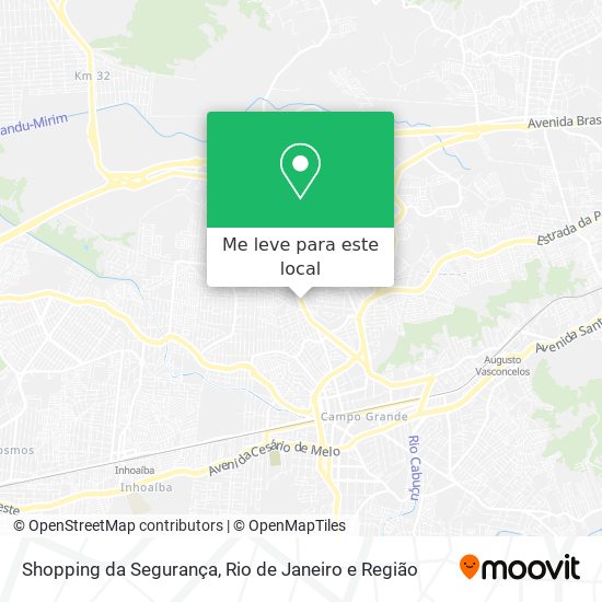Shopping da Segurança mapa