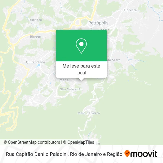 Rua Capitão Danilo Paladini mapa
