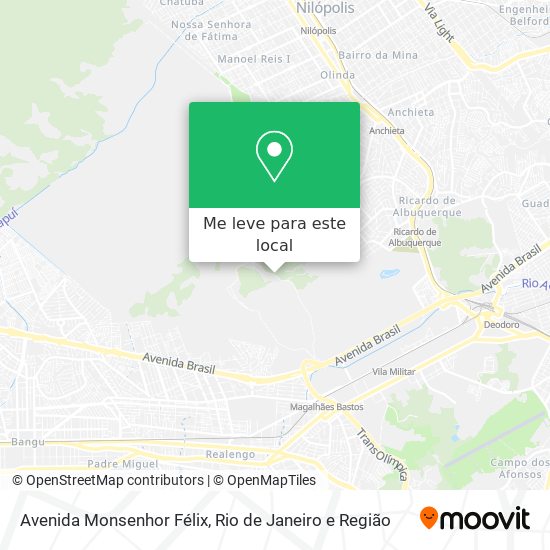 Avenida Monsenhor Félix mapa