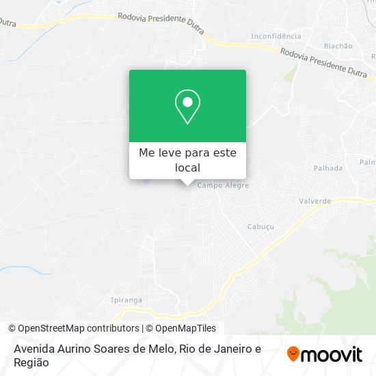 Avenida Aurino Soares de Melo mapa