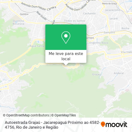Autoestrada Grajaú - Jacarepaguá Próximo ao 4582-4756 mapa