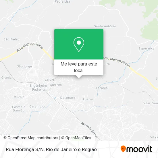 Rua Florença S/N mapa