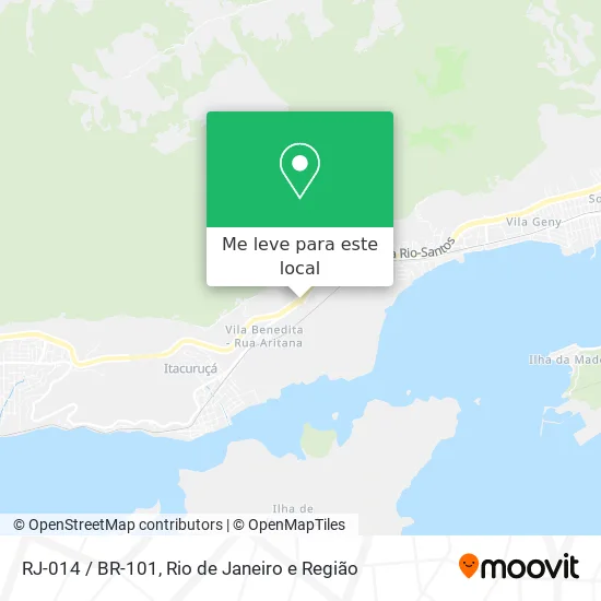 RJ-014 / BR-101 mapa