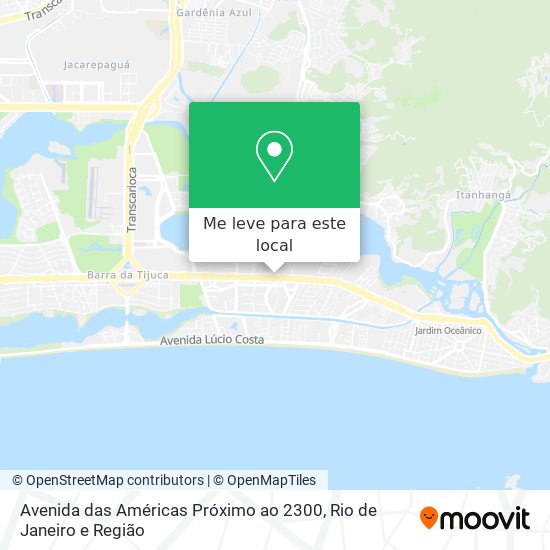 Avenida das Américas Próximo ao 2300 mapa
