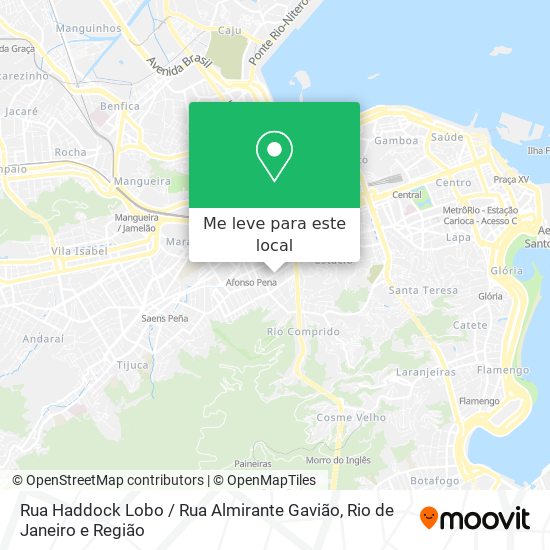 Rua Haddock Lobo / Rua Almirante Gavião mapa