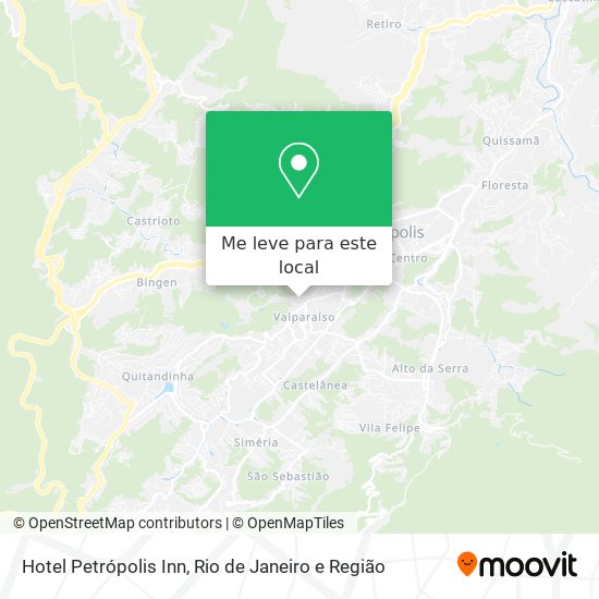 Hotel Petrópolis Inn mapa