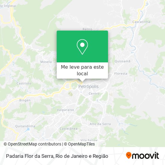 Padaria Flor da Serra mapa
