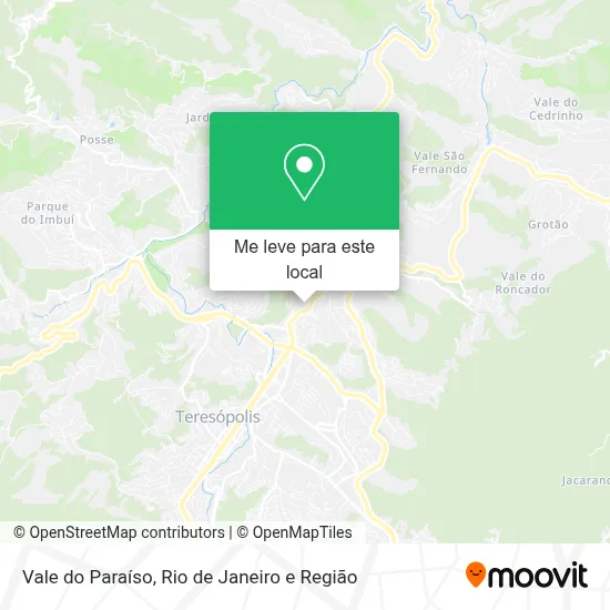 Vale do Paraíso mapa