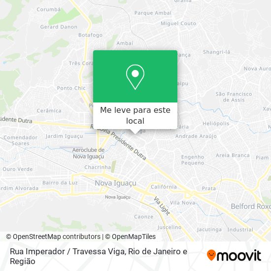 Rua Imperador / Travessa Viga mapa