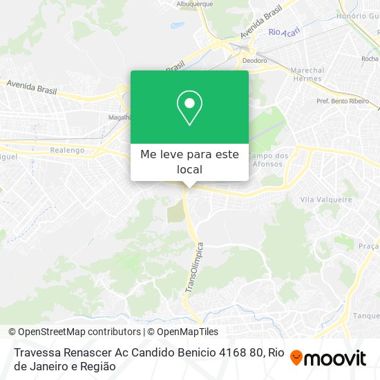 Travessa Renascer Ac Candido Benicio 4168 80 mapa