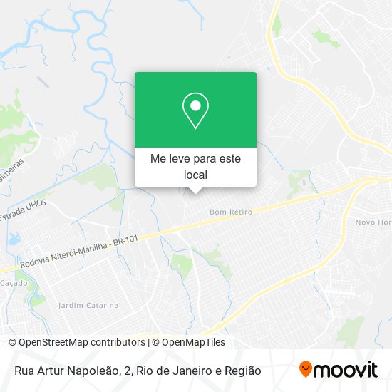 Rua Artur Napoleão, 2 mapa