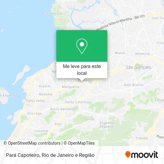 Pará Capoteiro mapa