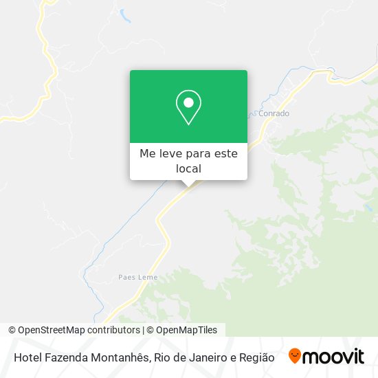 Hotel Fazenda Montanhês mapa