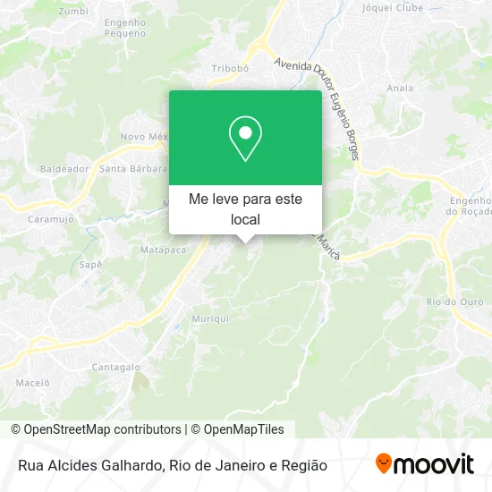 Rua Alcides Galhardo mapa