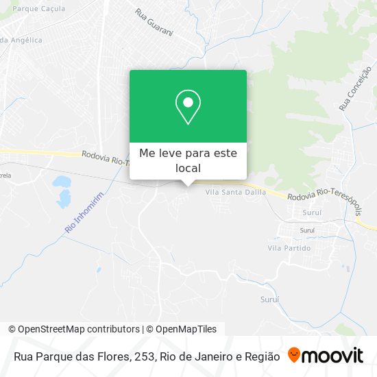 Rua Parque das Flores, 253 mapa