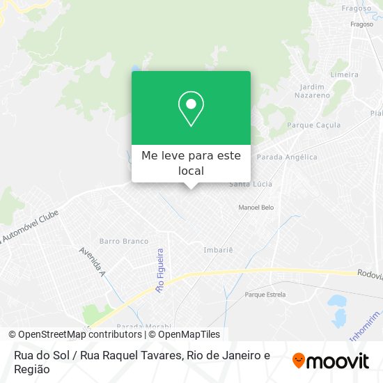 Rua do Sol / Rua Raquel Tavares mapa