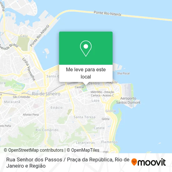 Rua Senhor dos Passos / Praça da República mapa