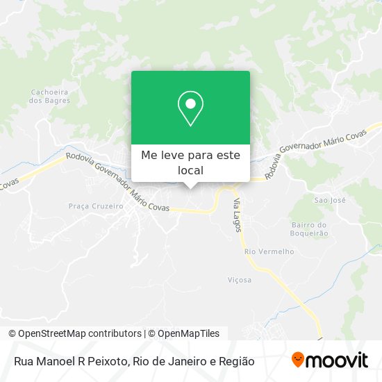 Rua Manoel R Peixoto mapa