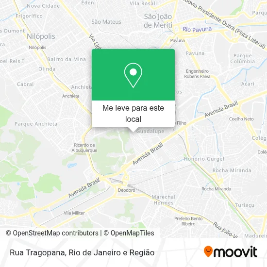 Rua Tragopana mapa