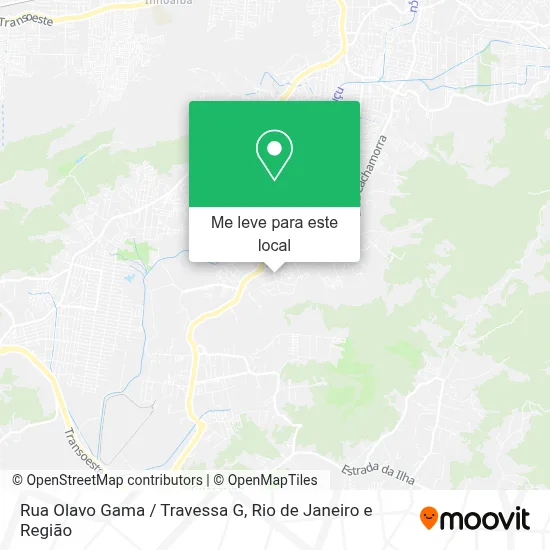 Rua Olavo Gama / Travessa G mapa