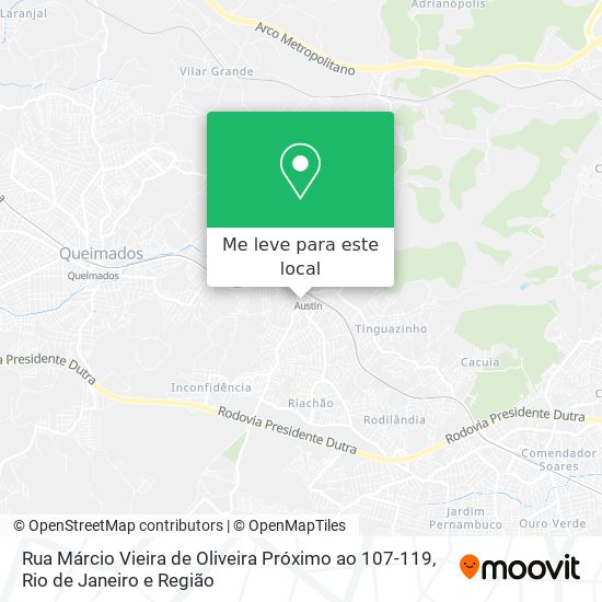 Rua Márcio Vieira de Oliveira Próximo ao 107-119 mapa