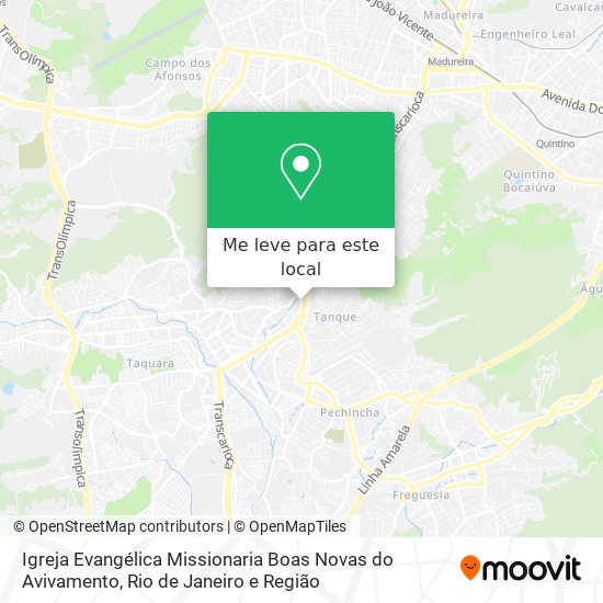 Igreja Evangélica Missionaria Boas Novas do Avivamento mapa
