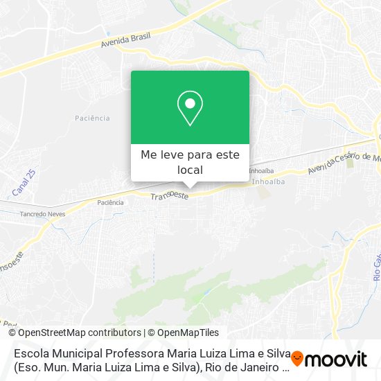 Escola Municipal Professora Maria Luiza Lima e Silva (Eso. Mun. Maria Luiza Lima e Silva) mapa