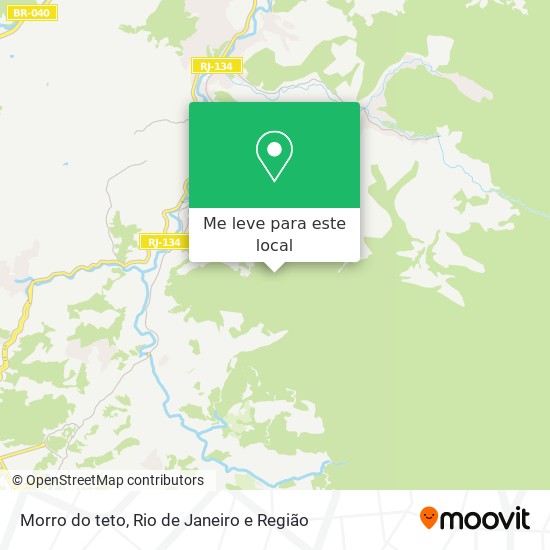 Morro do teto mapa