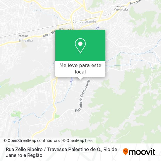 Rua Zélio Ribeiro / Travessa Palestino de O. mapa