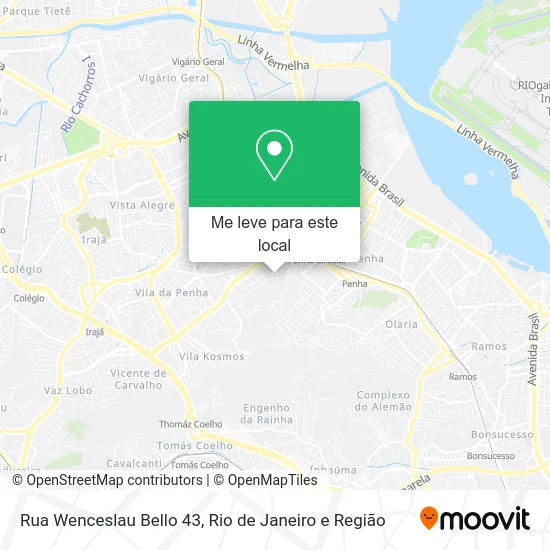 Rua Wenceslau Bello 43 mapa