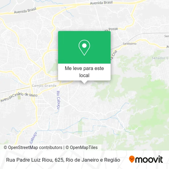 Rua Padre Luiz Riou, 625 mapa