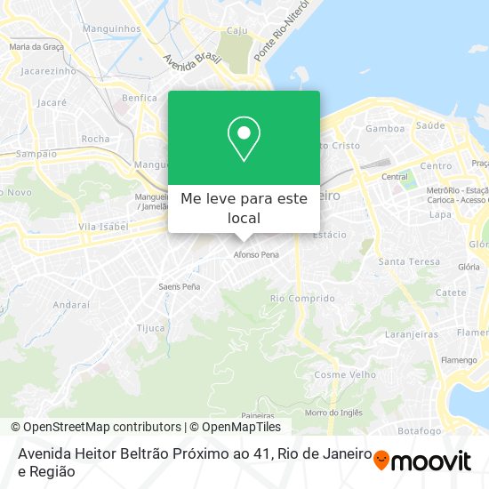 Avenida Heitor Beltrão Próximo ao 41 mapa