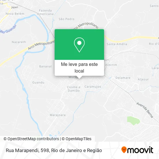 Rua Marapendi, 598 mapa