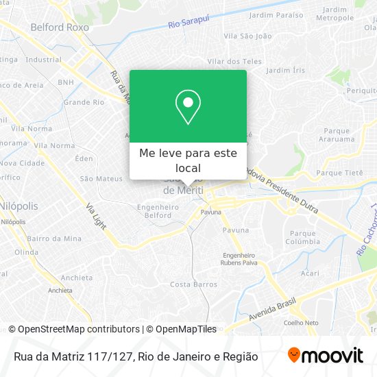 Rua da Matriz 117/127 mapa